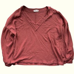 Altar’d state balloon sleeve waffle knit sweater XS